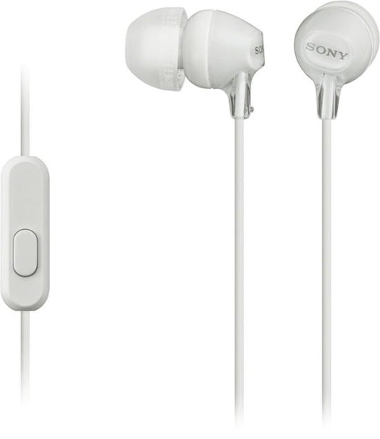 Sony MDREX15AP in-Ear Earbud Headphones with Mic, White - Clarissa Maxwell 