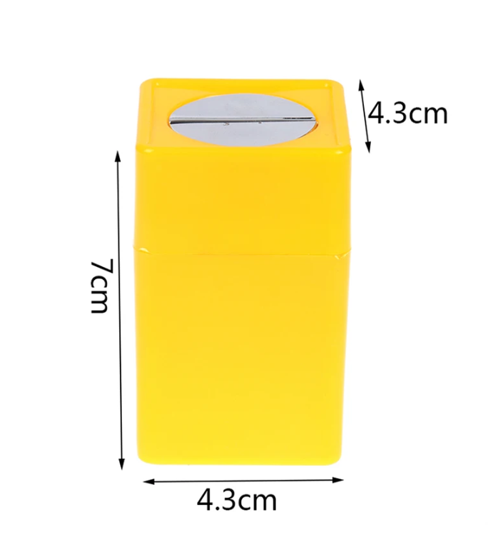 Blade Disposal Container Plastic Yellow Blade Disposal Container Storage for Safely disposing of Used Blades. Suitable for snap-Off Blades in 9mm and 18mm Sizes. - Clarissa Maxwell