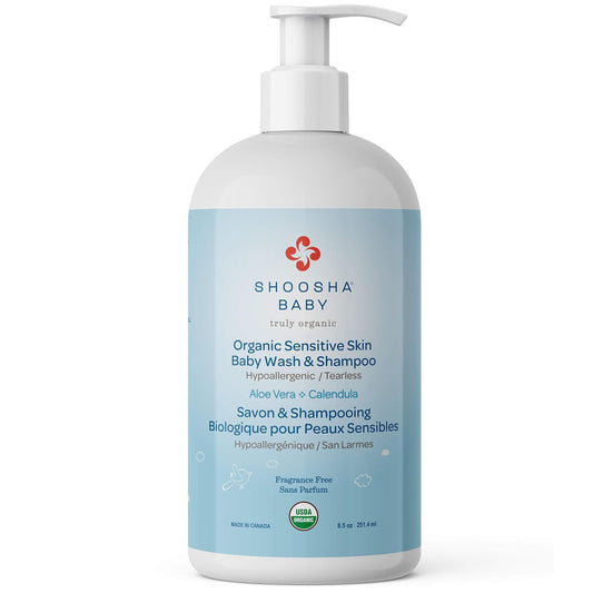 Shoosha USDA certified Organic Shampoo and Body Wash for babies and kids, Great for Sensitive Skin, All natural made from food grade ingredients, Fragrance and Tear Free, Hypoallergenic - Clarissa Maxwell 
