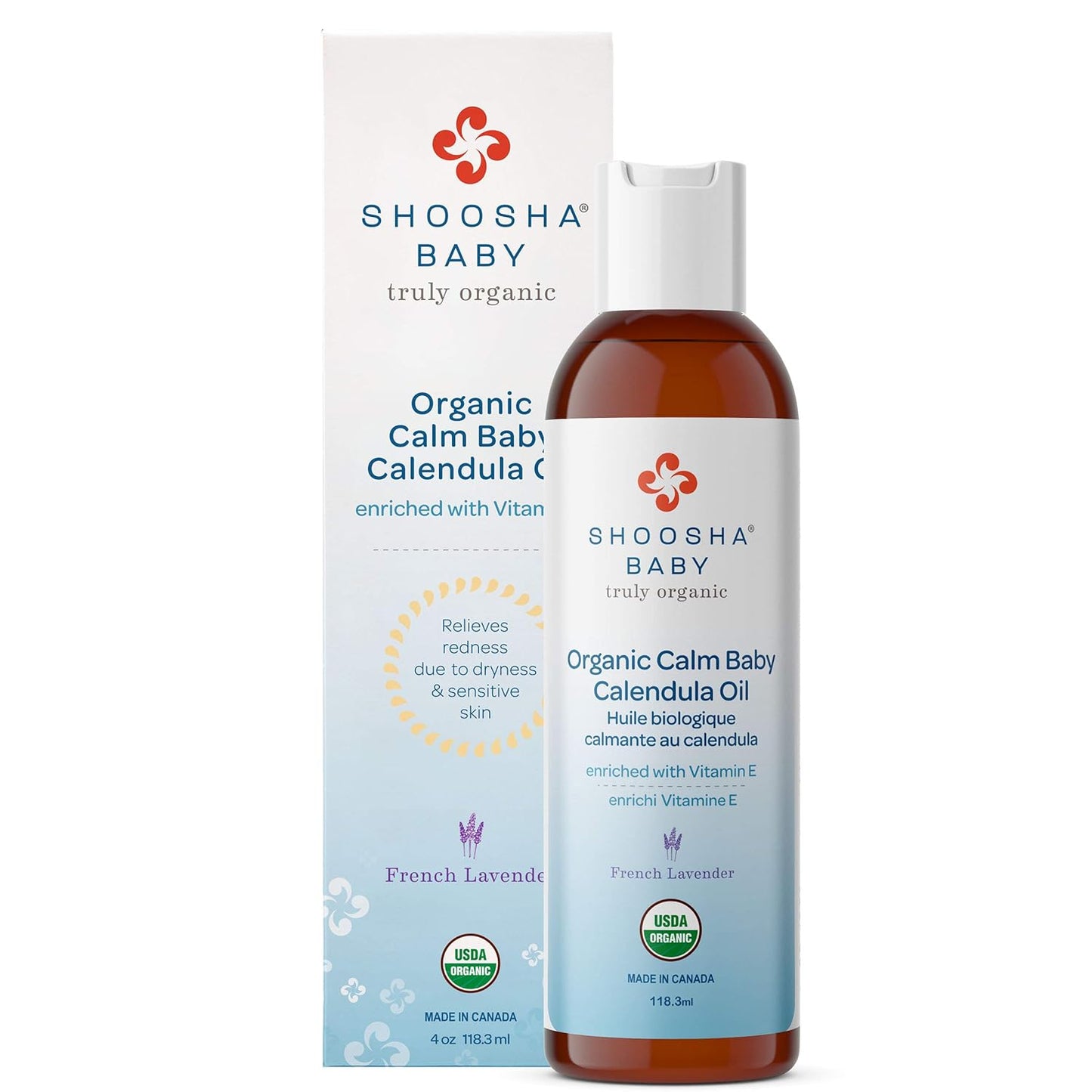 Shoosha Organic Calendula Oil French Lavender, for Babies, Real Calendula Oil, Calendula Massage Oil Moisturizer, Hypoallergenic, Gluten-Free, 100% Biodegradable - Clarissa Maxwell 