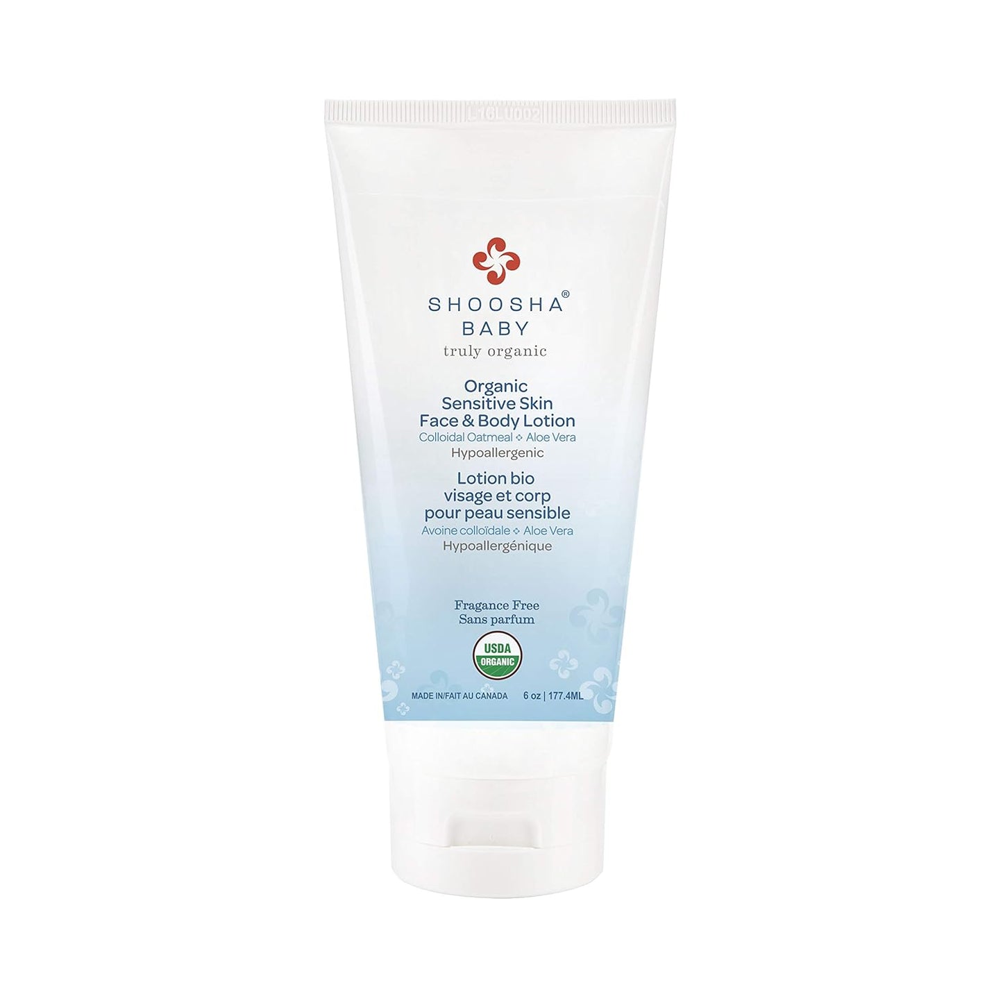 Shoosha Sensitive Skin Organic Face & Body Lotion Unscented - Clarissa Maxwell