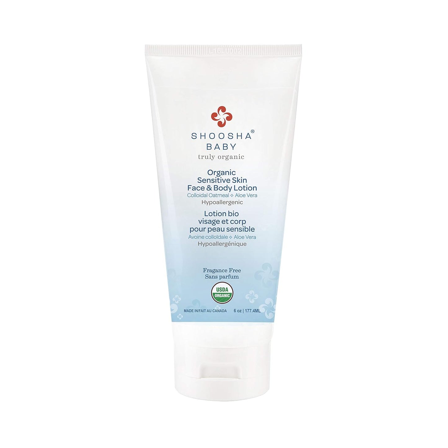 Shoosha Sensitive Skin Organic Face & Body Lotion Unscented - Clarissa Maxwell 