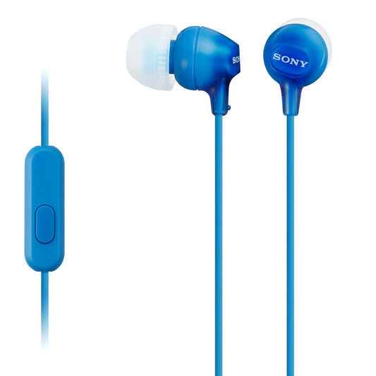 Sony MDREX15AP In-Ear Earbud Headphones with Mic, Blue - Clarissa Maxwell 