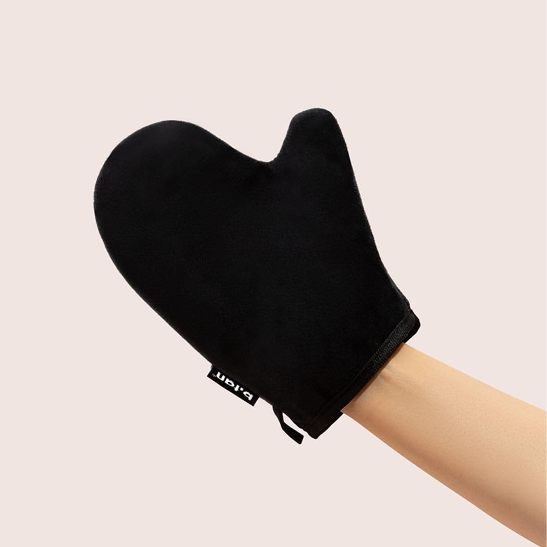 b.tan Body Self Tanning Mitt | I Don't Want Tan On My Hands - Self Tanning Applicator Glove with Thumb, Streak-Free, Even Application, Velvety Soft, Reusable, Sunless Tan, Body Lotion, Tanning Lotion - Clarissa Maxwell 