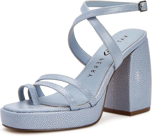Katy Perry Meadow Classic Purple Iris Platform Block heel Size 8.5