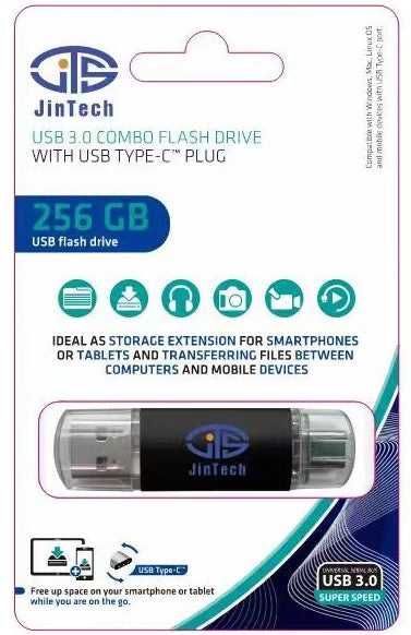 Jintech Semiconductor 256GB USB to USB-C Flash Drive - Clarissa Maxwell 